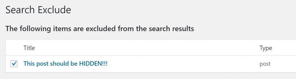 list of hidden pages in wordpress